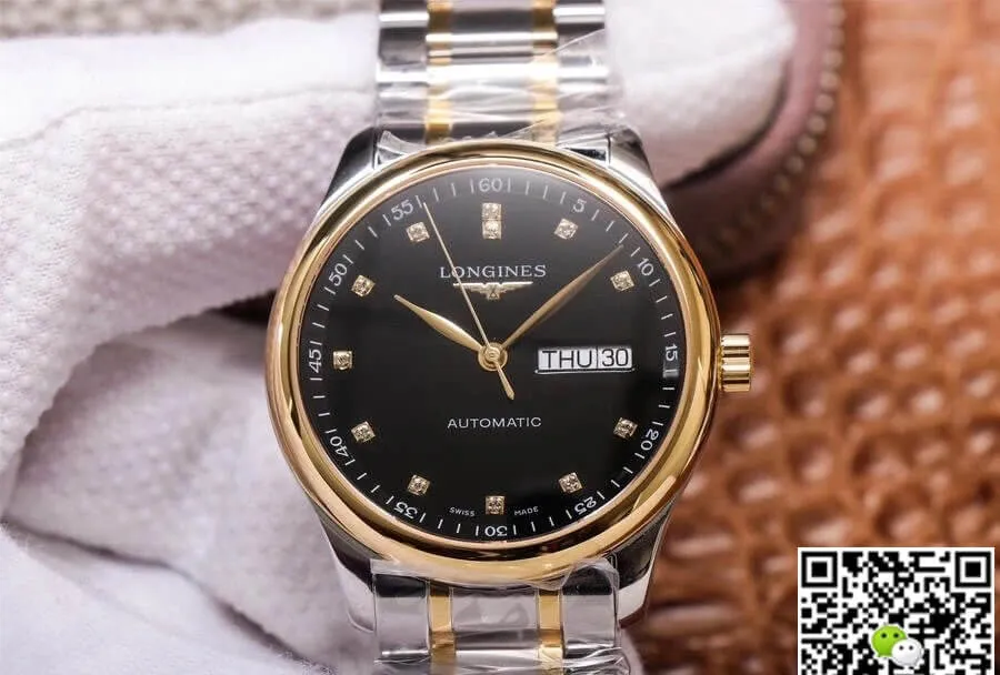 Longines Master Collection L2.755.5.57.7 KY factory 1:1 Best Edition Replica Watch Diamond-Set Bezel